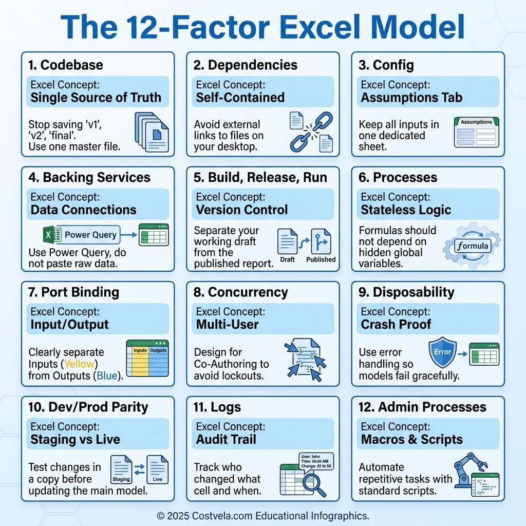The 12-Factor Excel Model